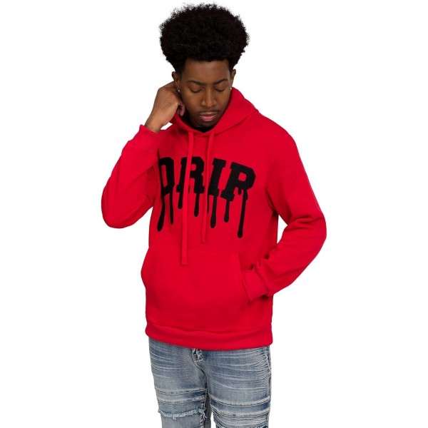  Men's Letter Print Pullover Graphic Hoodie